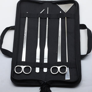 3/5Pcs/Set Aquarium Cleaning Tools Kit Tweezers Curve Scissor Fish Tank Water Plants Grass Stainless Steel Maintenance Tool Suit