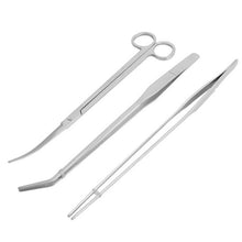 Load image into Gallery viewer, 3/5Pcs/Set Aquarium Cleaning Tools Kit Tweezers Curve Scissor Fish Tank Water Plants Grass Stainless Steel Maintenance Tool Suit
