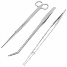 Load image into Gallery viewer, 3/5Pcs/Set Aquarium Cleaning Tools Kit Tweezers Curve Scissor Fish Tank Water Plants Grass Stainless Steel Maintenance Tool Suit
