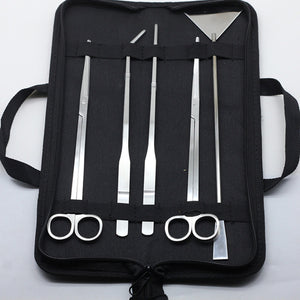 3/5Pcs/Set Aquarium Cleaning Tools Kit Tweezers Curve Scissor Fish Tank Water Plants Grass Stainless Steel Maintenance Tool Suit